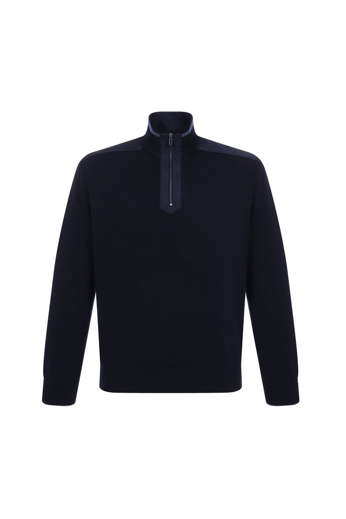 MENS KNITTED WOOL ZIPPED SWEATER