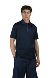 POLO IN AQUA TOUCH COTTON WITH DENIM DETAILS
