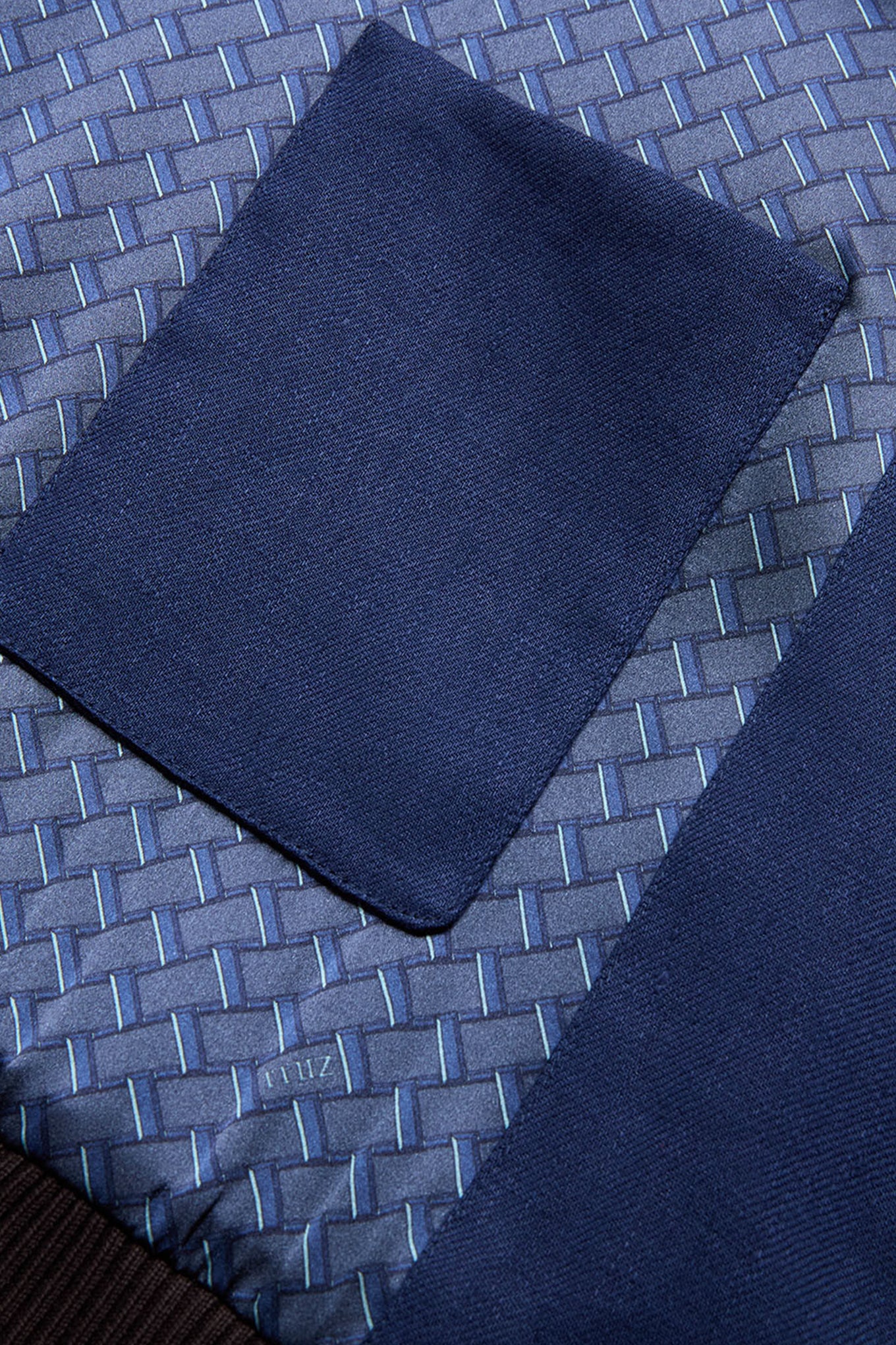 Light navy blue “Solid Color” bomber jacket