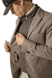 Brown wool and cashmere jacket with detachable vest