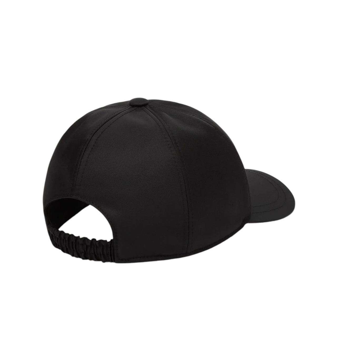 Black nylon baseball cap
