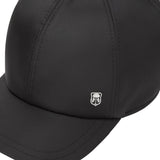 Black nylon baseball cap