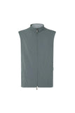 Green technical poplin gilet