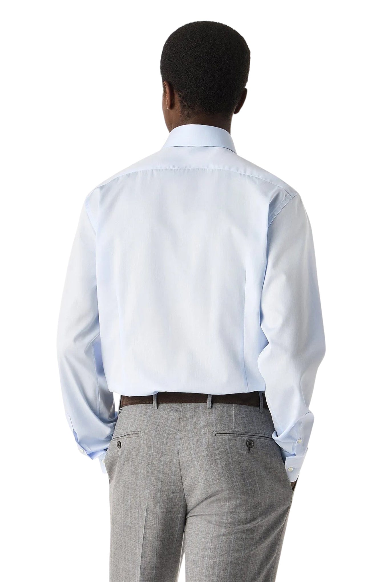 Light blue cotton twill shirt
