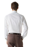 White cotton twill shirt