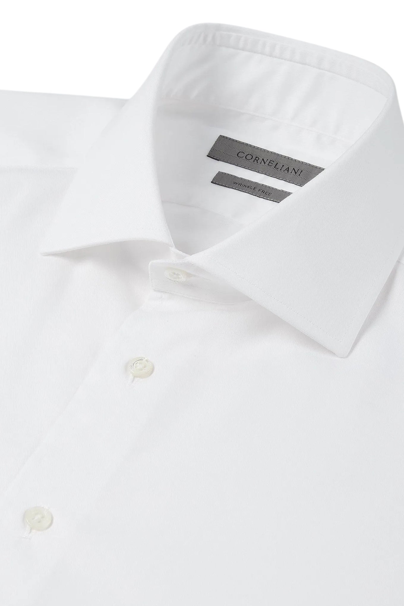 White cotton twill shirt