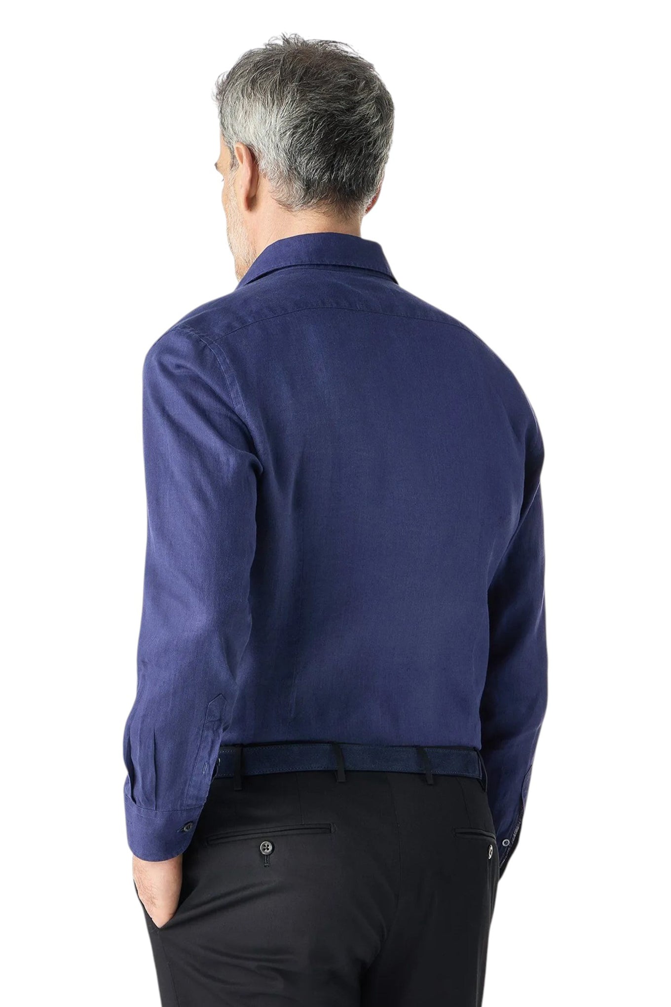 Blue pure linen shirt