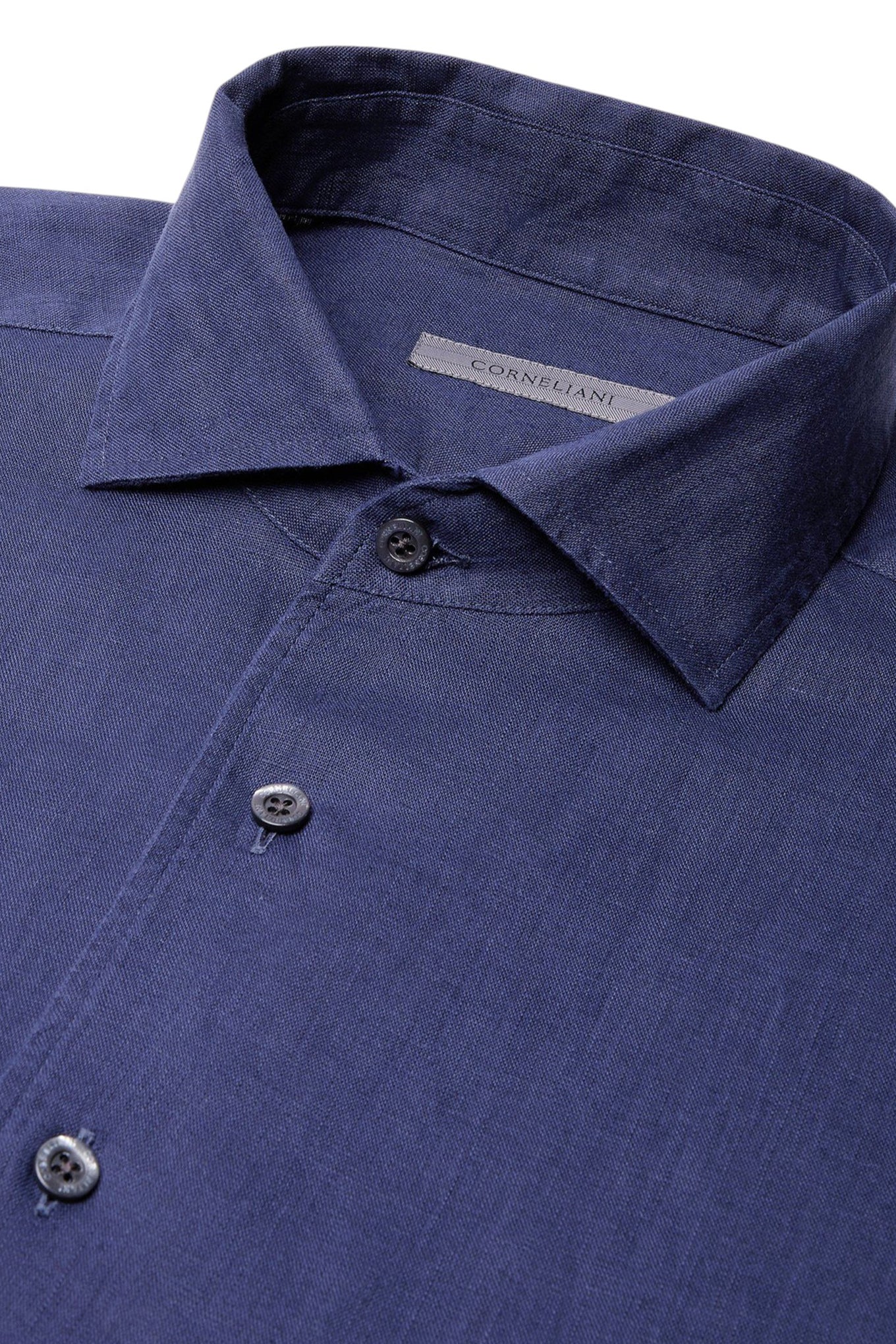 Blue pure linen shirt