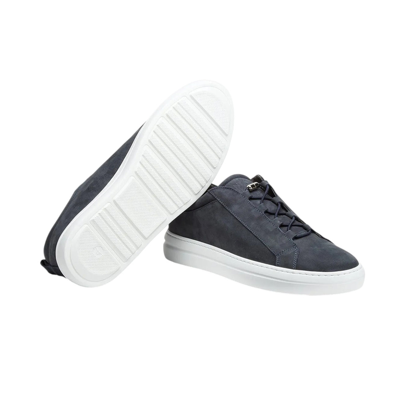 Blue nabuk trainers
