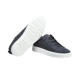 Blue nabuk trainers