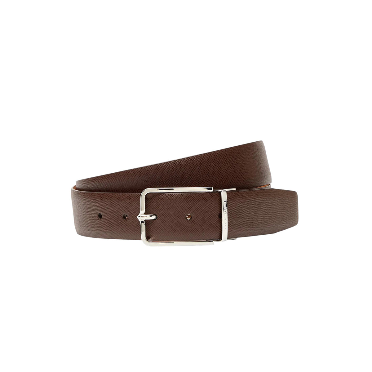 Dark brown leather belt