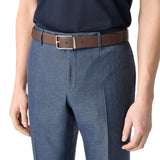 Dark brown leather belt