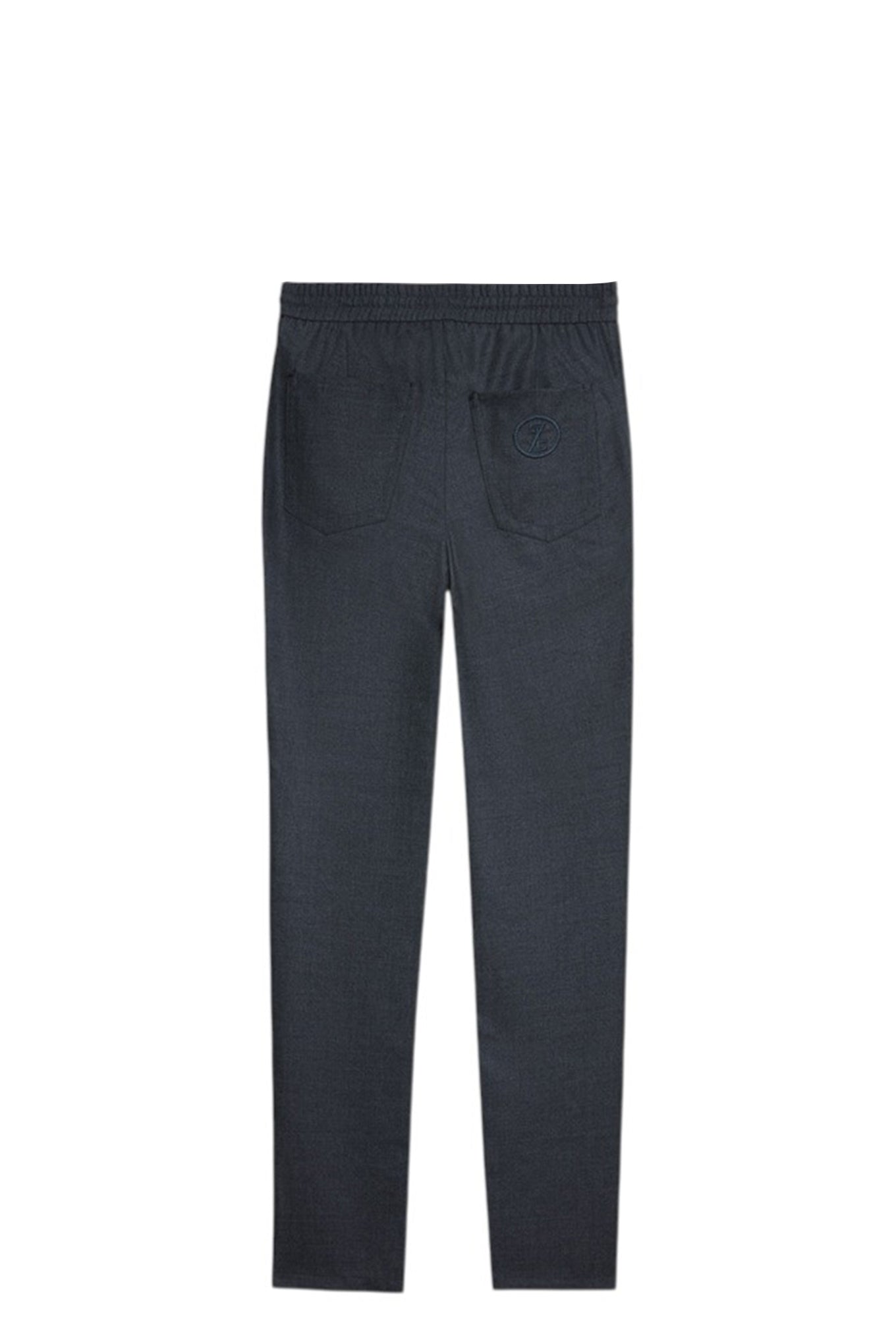 Charcoal gray Luxury sport elasticated trousers