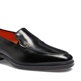 Mens black leather Easy loafer