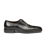 Mens black leather Easy lace-up