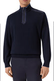 MENS KNITTED WOOL ZIPPED SWEATER