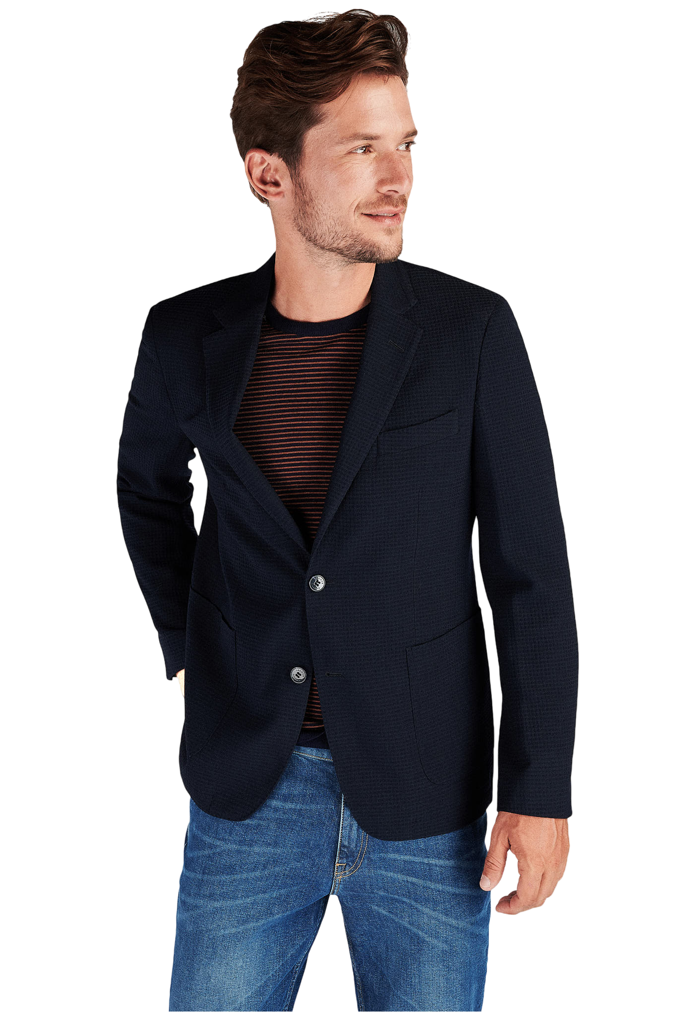 Mens Classic Slim fit Plain textured Blazer