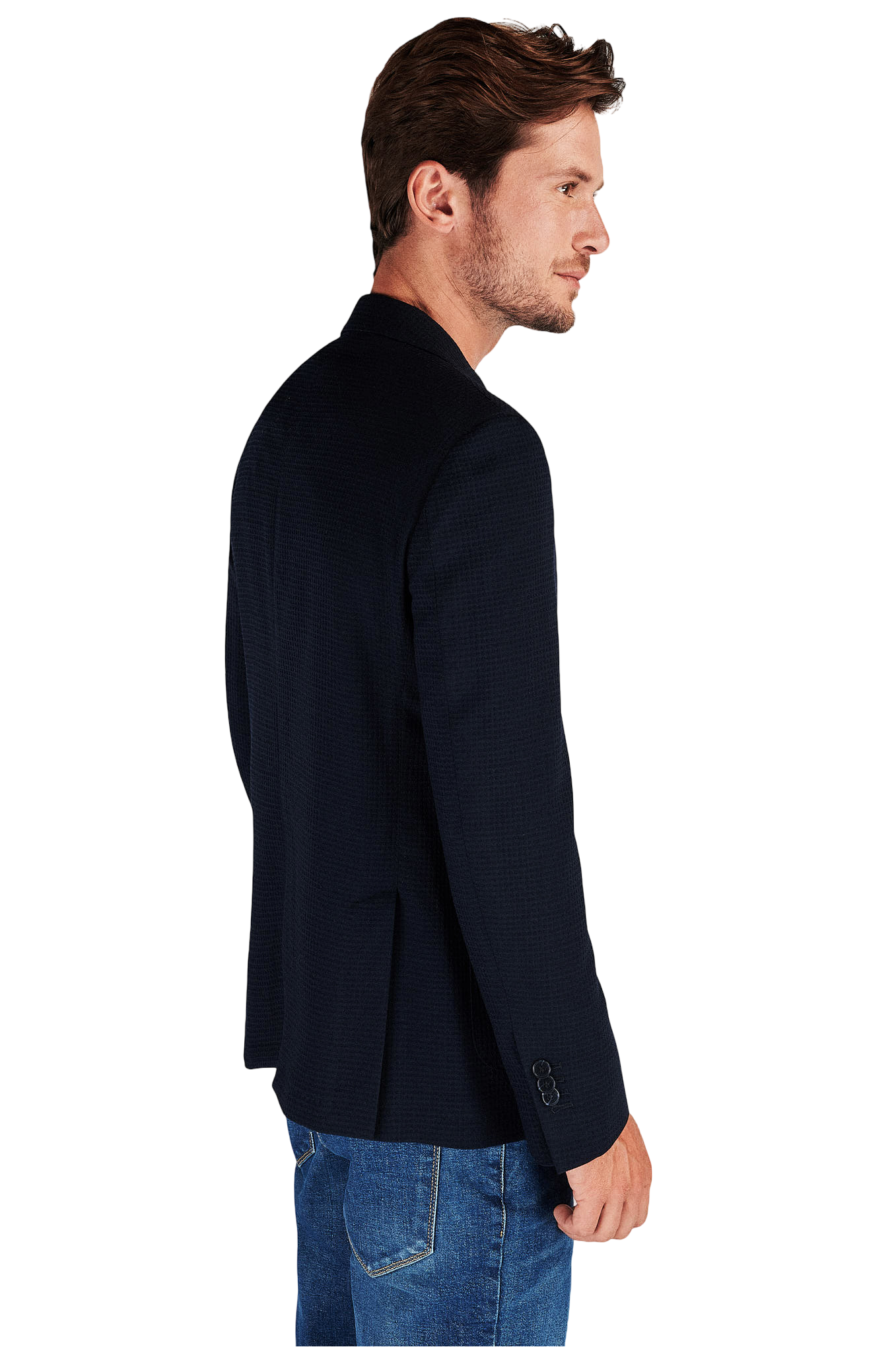 Mens Classic Slim fit Plain textured Blazer