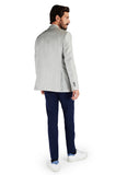 Mens Classic Slim Fit Blazer in linen and wool