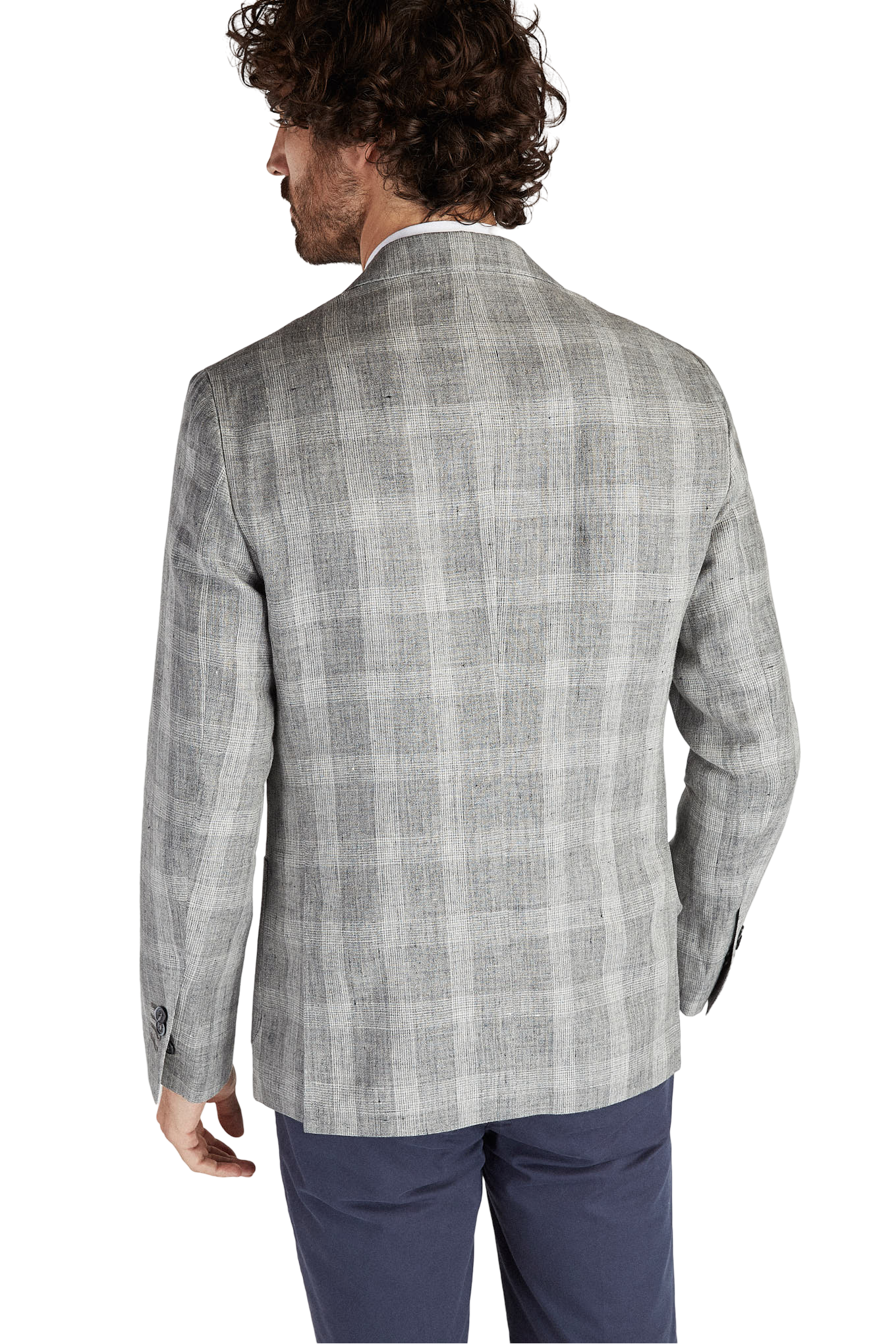 Mens Classic Slim Fit Linen Blazer
