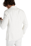 Mens Classic Slim Fit Linen Blazer