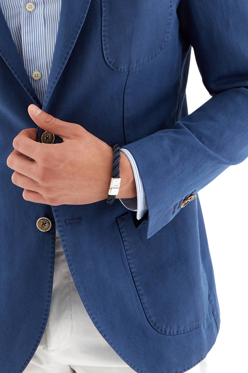 Mens Linen and Cotton Slim Fit Blazer