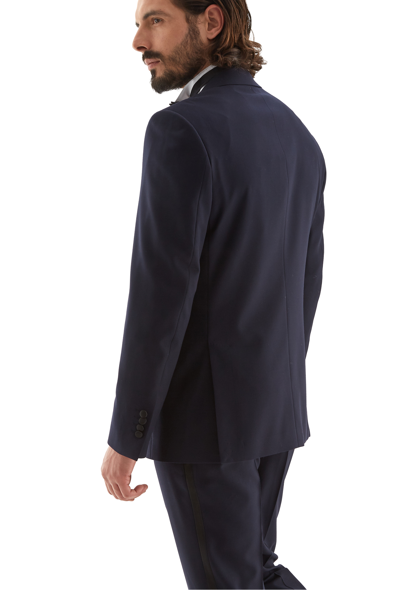 Mens Contrast Slim Fit Classic Tuxedo
