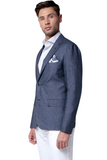 Mens Classic Slim Fit Linen Blazer
