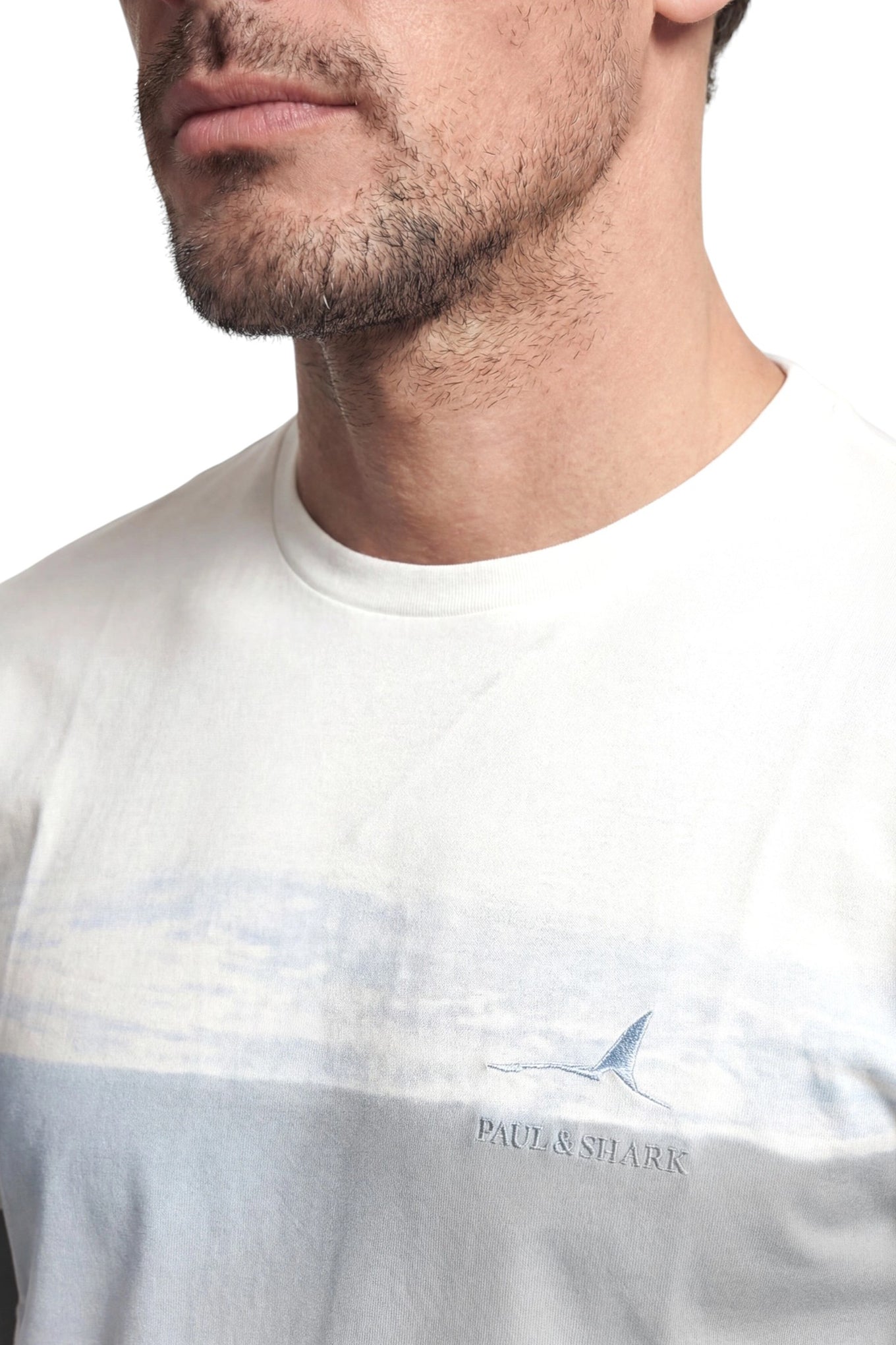 Paul & Shark Lightweight cotton short sleeve T-shirt with graphic