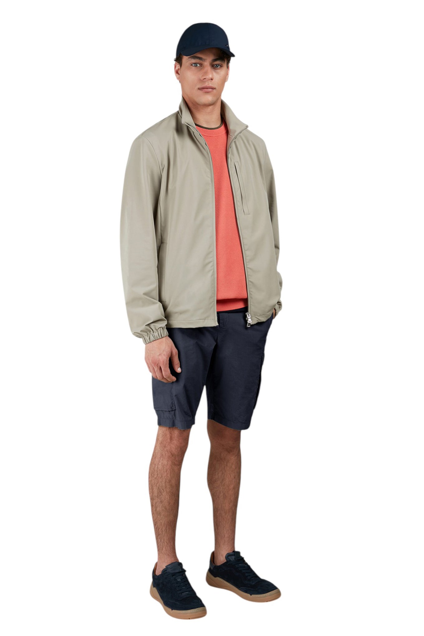 Cargo bermuda in Ultralight Poplin cotton